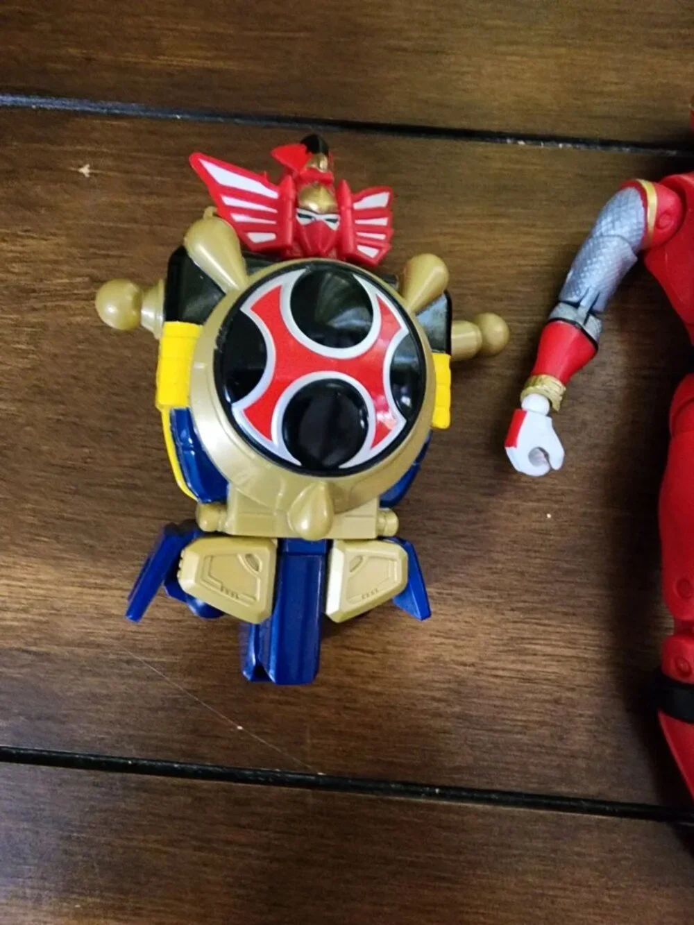 Power Ranger Ninji Storm Red Wing Ranger & Megazord Builder Piece